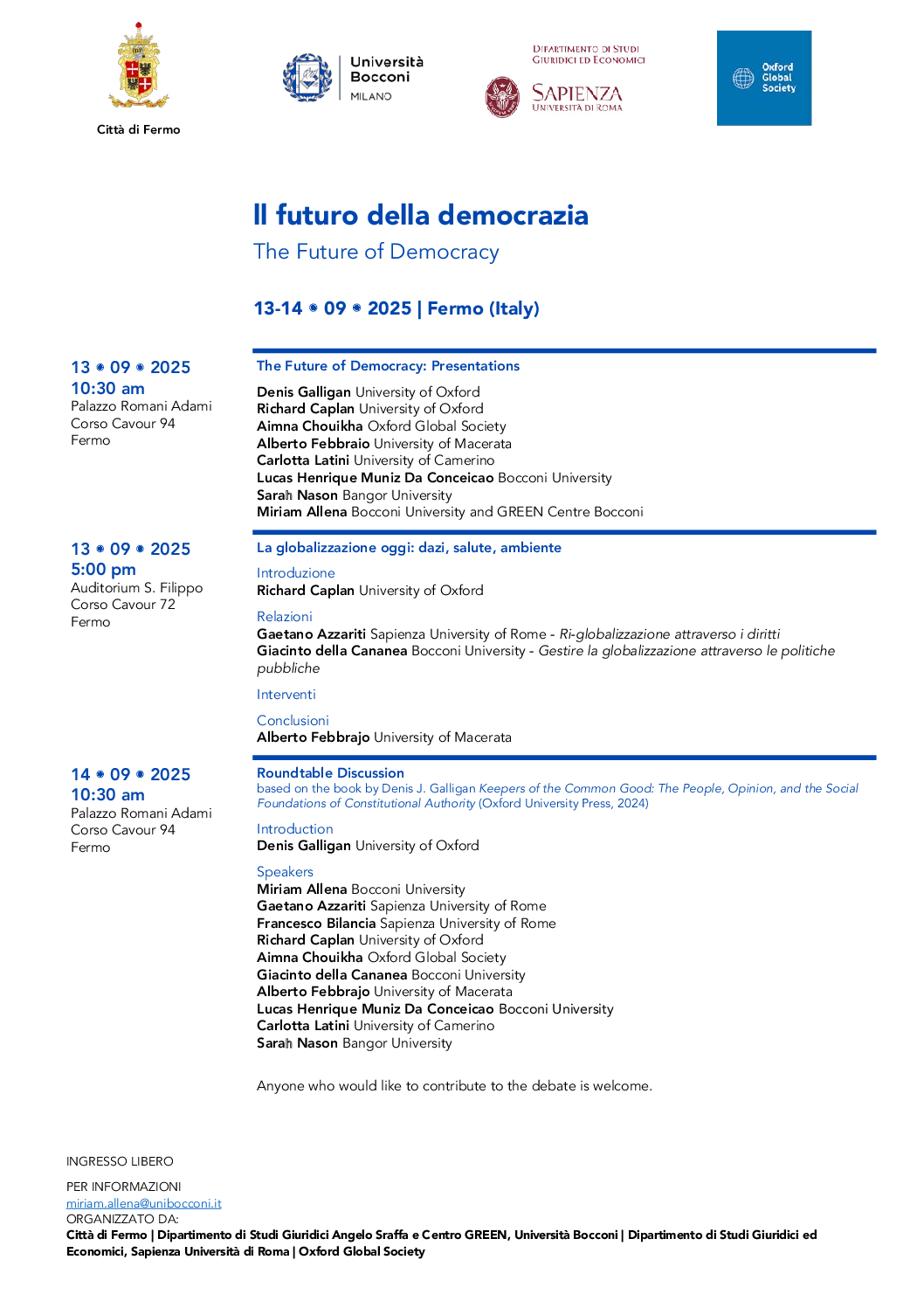Il futuro della democrazia