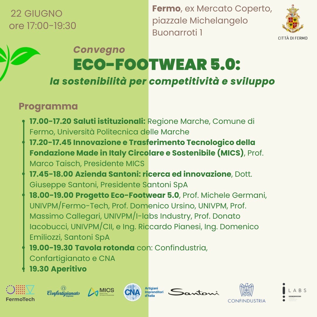locandina 22 Giugno MICS – Eco-footwear